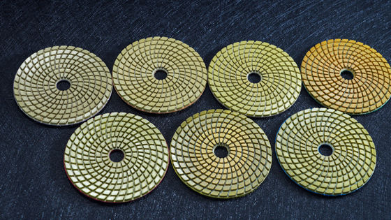 Pads de polir D150MM D180MM D230MM Disco de polimento de diamante seco e molhado com alta durabilidade